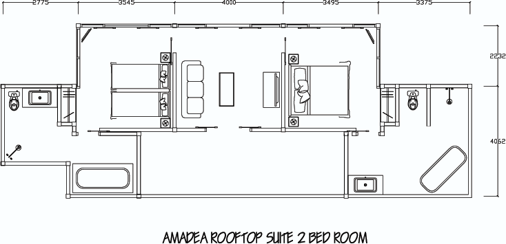 Amadea Rooftop Suite (2 Bed) - 170 sqm